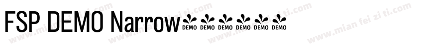 FSP DEMO Narrow字体转换